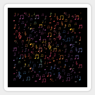 Music note pattern Magnet